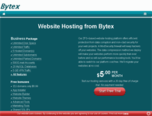 Tablet Screenshot of bytexhost.com